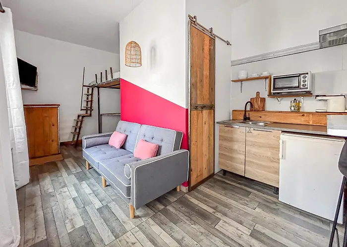 Daire Studio Avec Terrasse Et Clim Proche Centre *